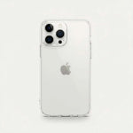 Apple iPhone - Clear Case in transparent flexible material with a raised camera lens guard and clear edges