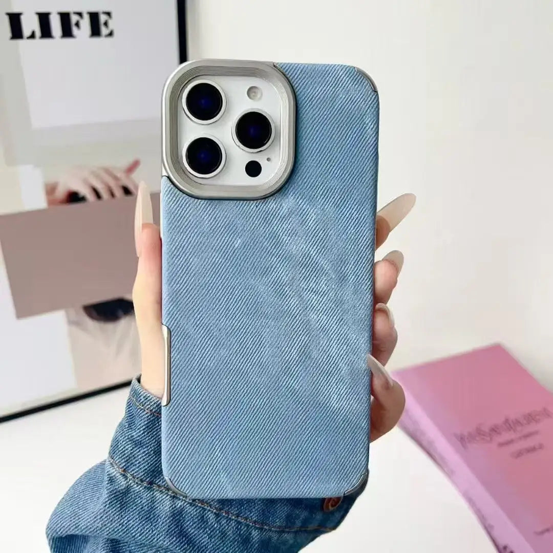 Apple iPhone - Cowboy Design Fabric Shockproof Case