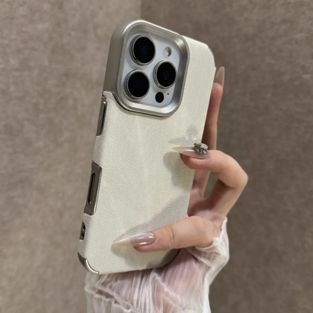 Apple iPhone - Cowboy Design Fabric Shockproof Case