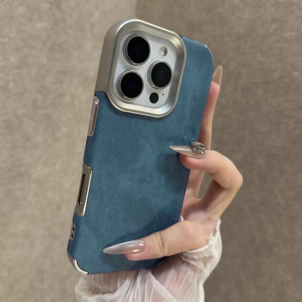 Apple iPhone - Cowboy Design Fabric Shockproof Case