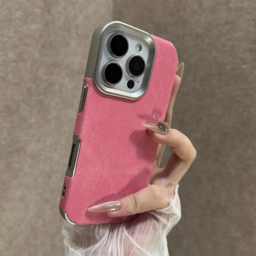 Apple iPhone - Cowboy Design Fabric Shockproof Case