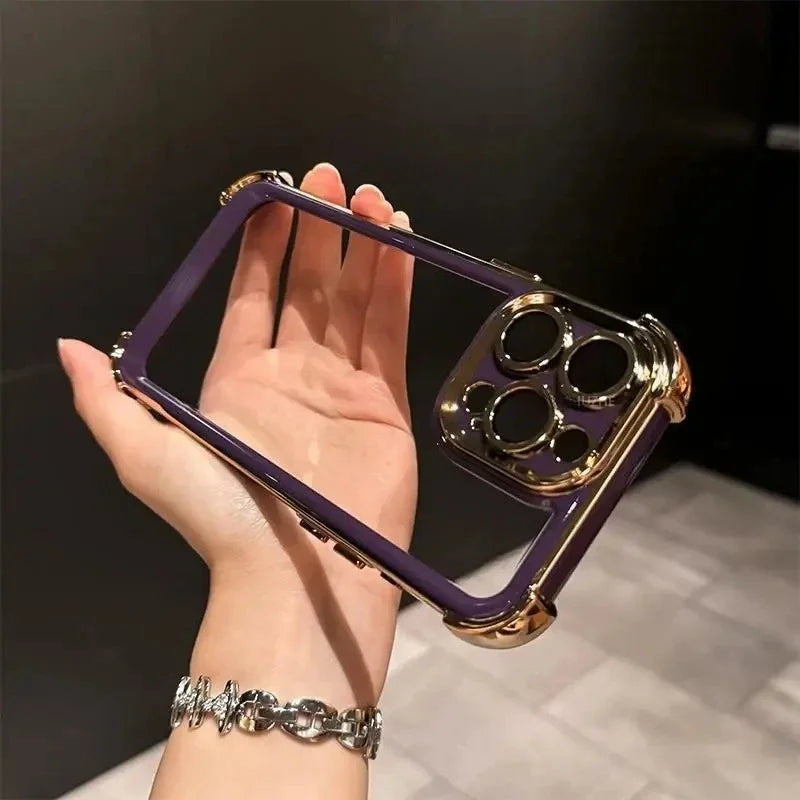 Apple iPhone - Elegant Phone Case with Lens Protector