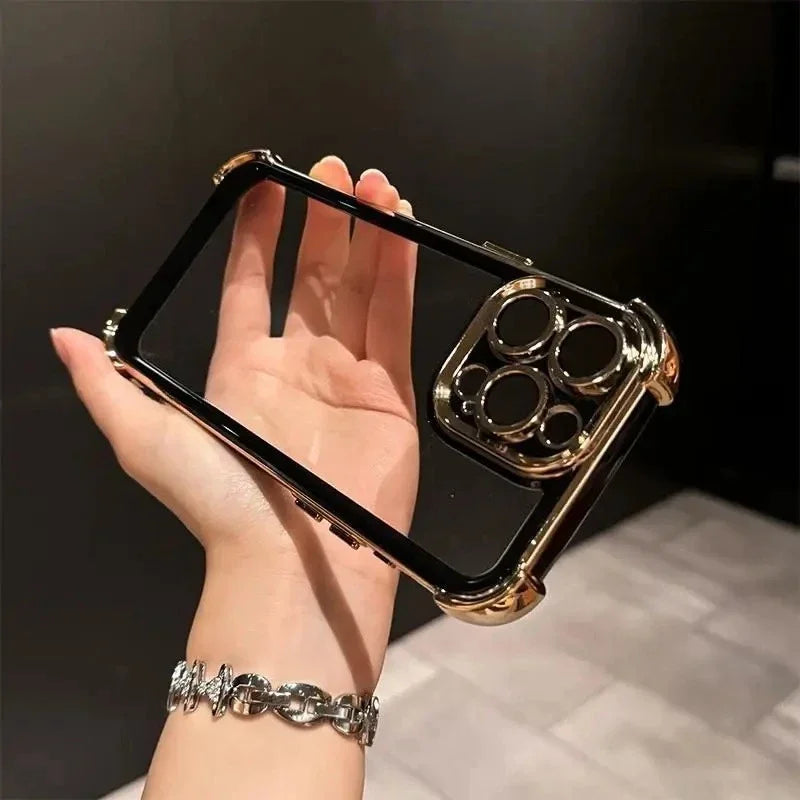 Apple iPhone - Elegant Phone Case with Lens Protector
