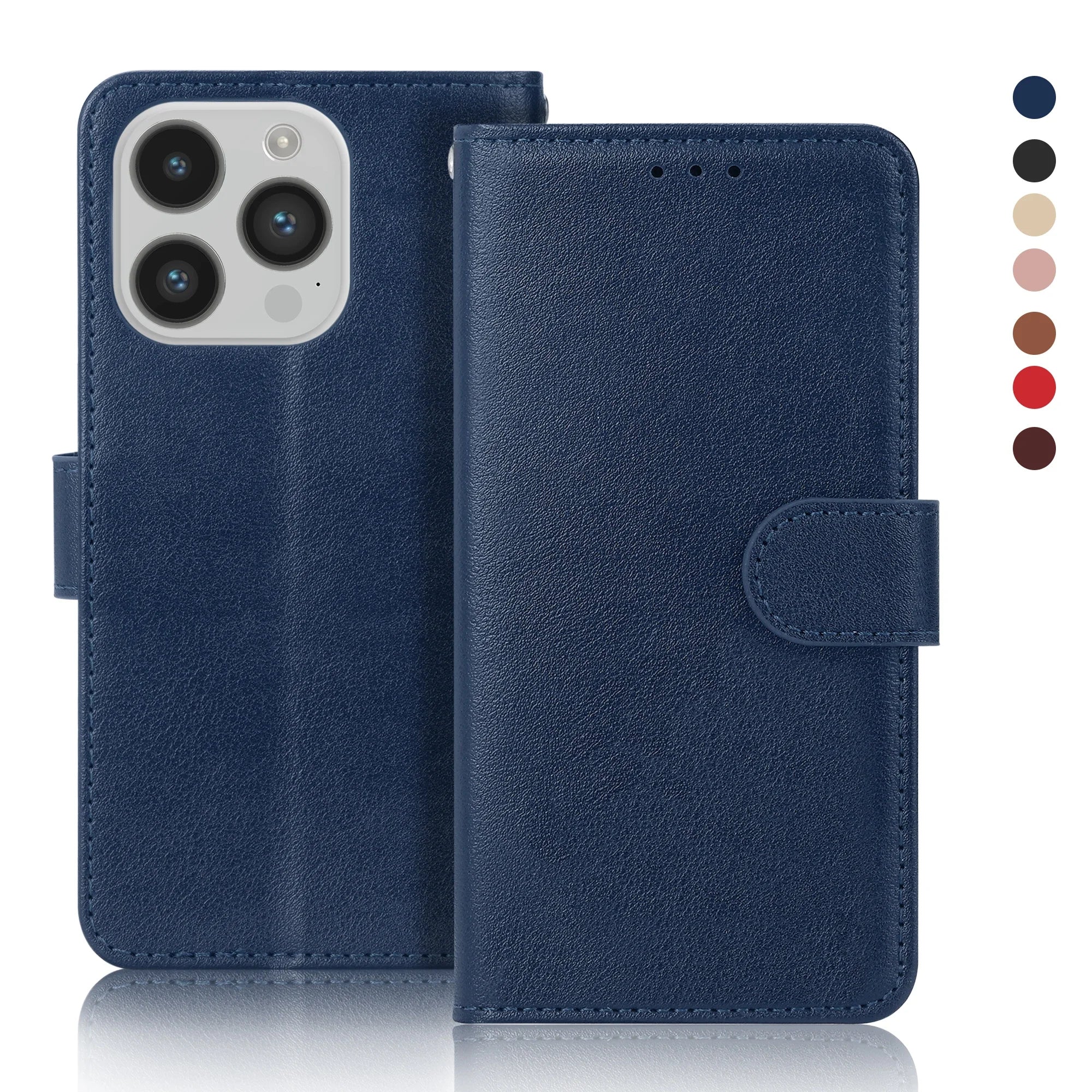 Apple iPhone - Genuine Leather Flip Case