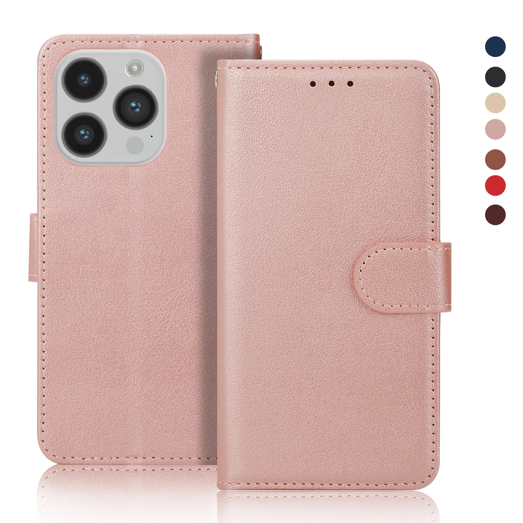 Apple iPhone - Genuine Leather Flip Case