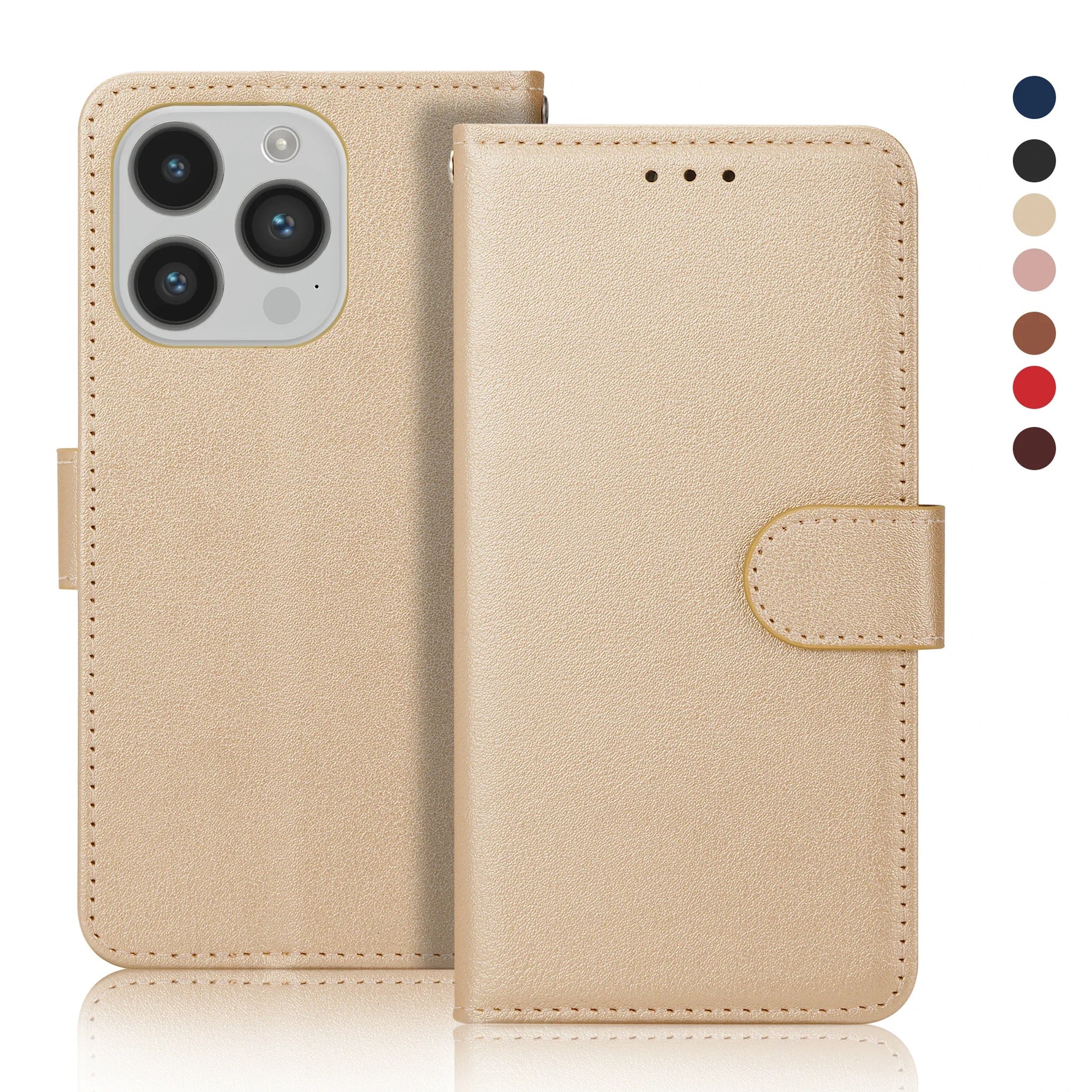 Apple iPhone - Genuine Leather Flip Case