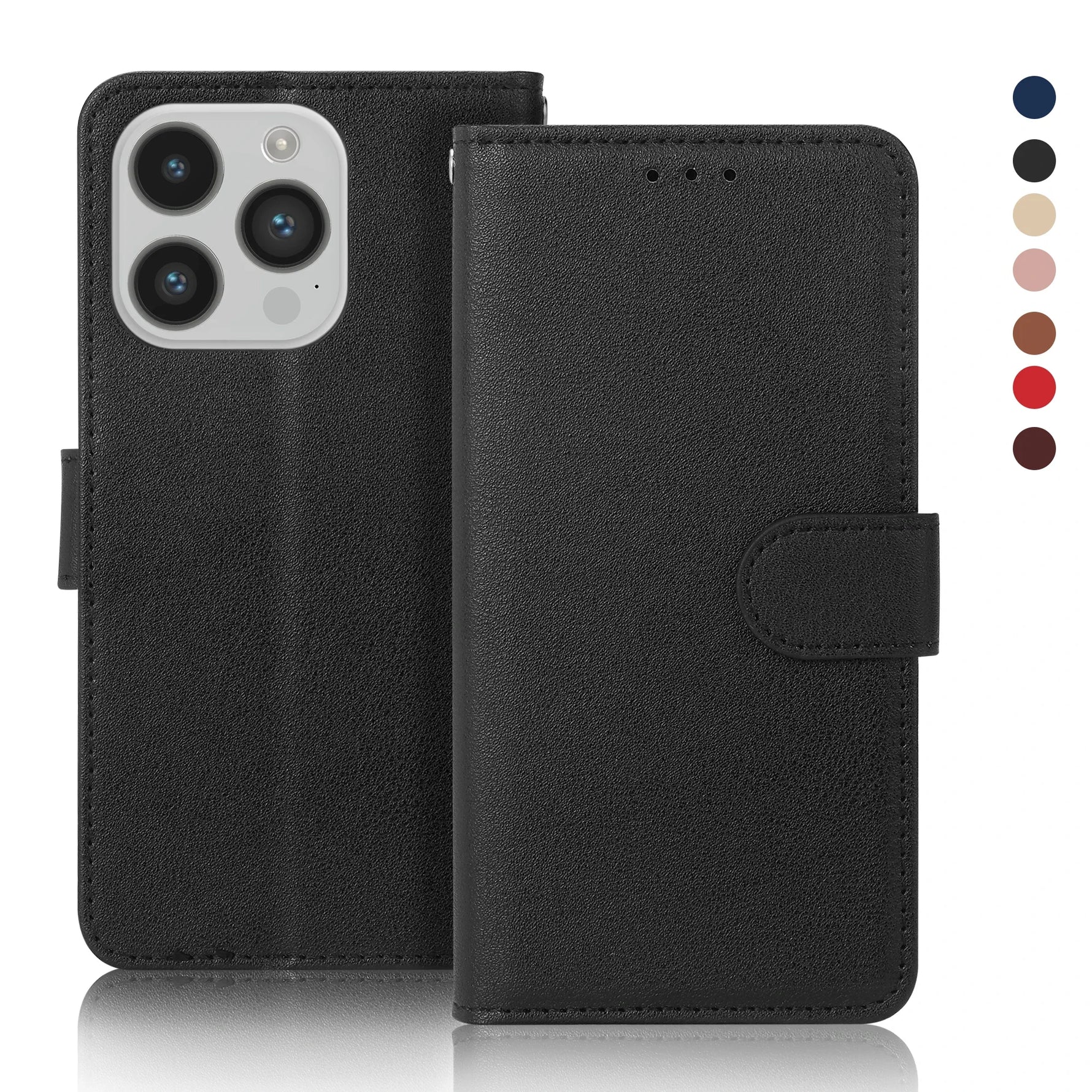 Apple iPhone - Genuine Leather Flip Case