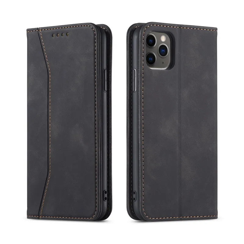 Apple iPhone - Leather Flip Wallet Case With Card Slot