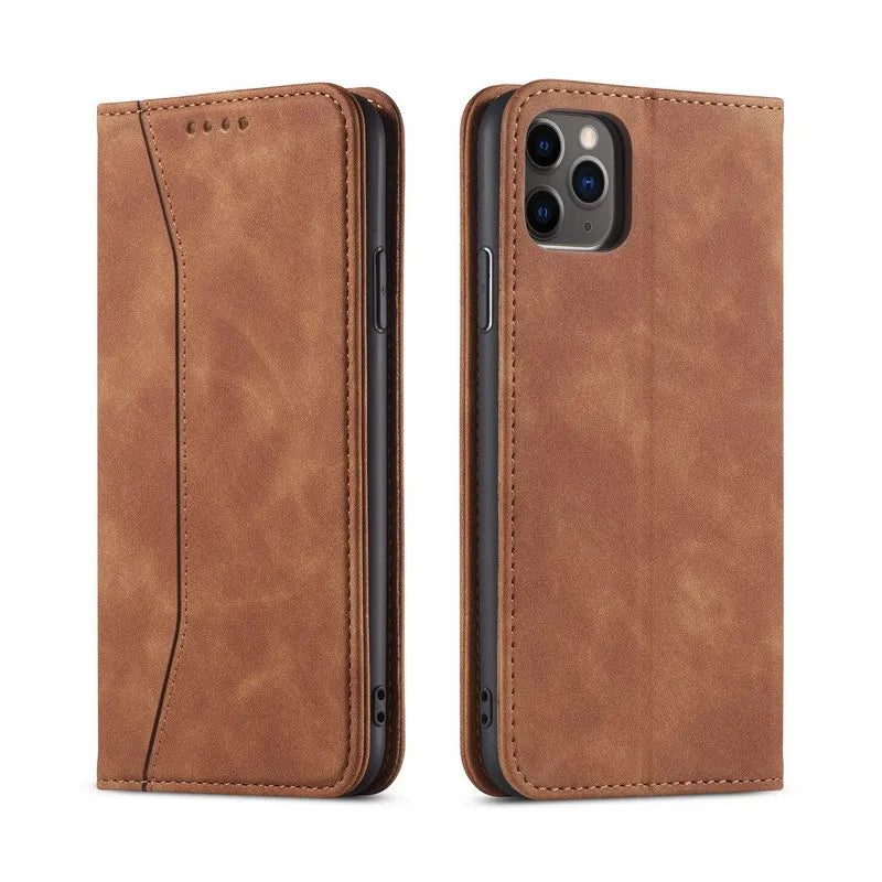 Apple iPhone - Leather Flip Wallet Case With Card Slot