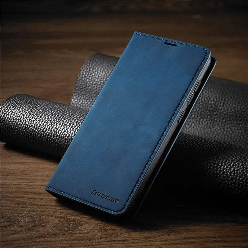 Apple iPhone - Leather Wallet Case With Tuff Inner Shell