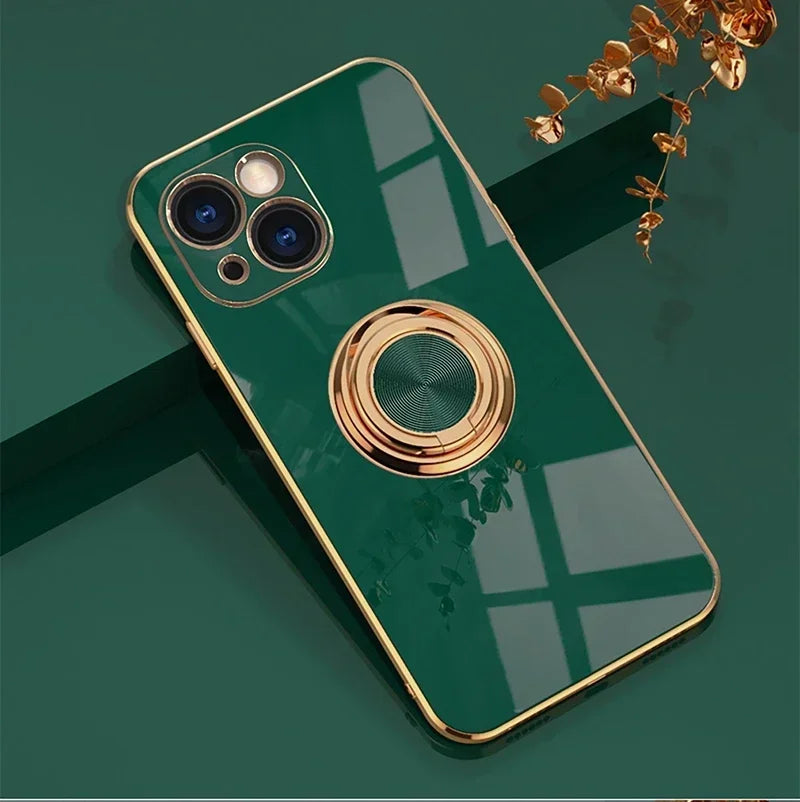 Apple iPhone - Luxury Case with Ring Stand
