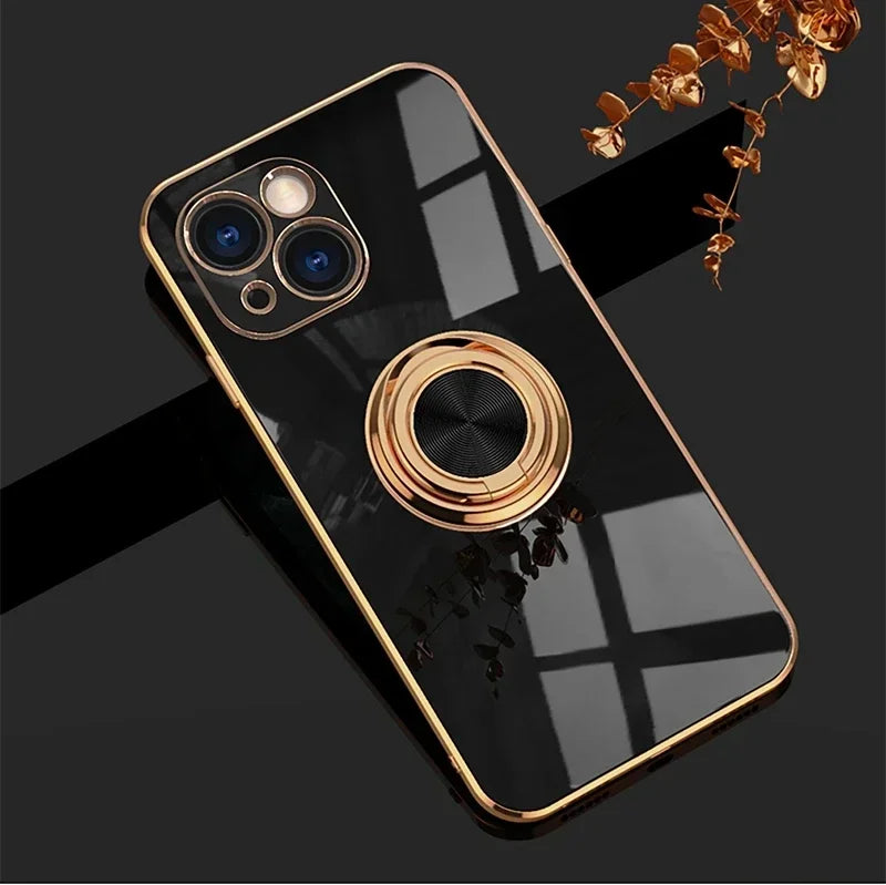 Apple iPhone - Luxury Case with Ring Stand