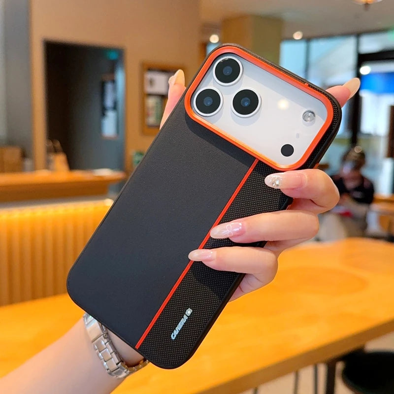 Apple iPhone - Luxury Leather Look Case with Durable Inner Shell