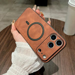 Apple iPhone - Luxury Leather MagSafe Case with Durable Inner Frame