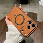 Apple iPhone - Luxury Leather MagSafe Case with Durable Inner Frame
