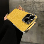 Apple iPhone - Luxury Leopard Leather Case with Lens Protection
