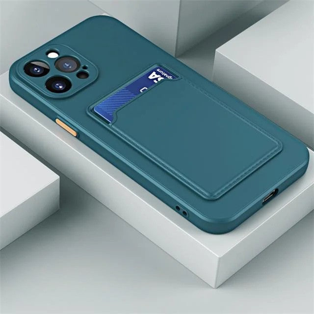 Apple iPhone - Luxury Silicone Wallet Case With Card Holder