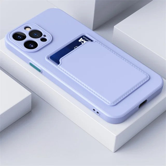 Apple iPhone - Luxury Silicone Wallet Case With Card Holder