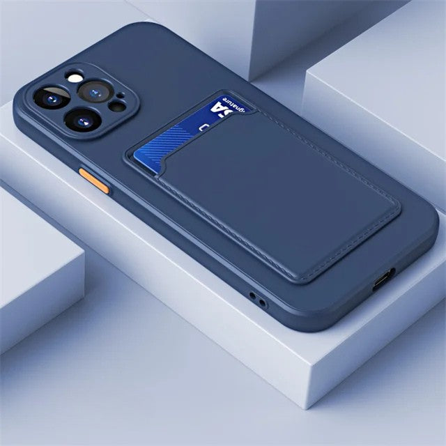 Apple iPhone - Luxury Silicone Wallet Case With Card Holder