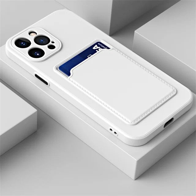 Apple iPhone - Luxury Silicone Wallet Case With Card Holder