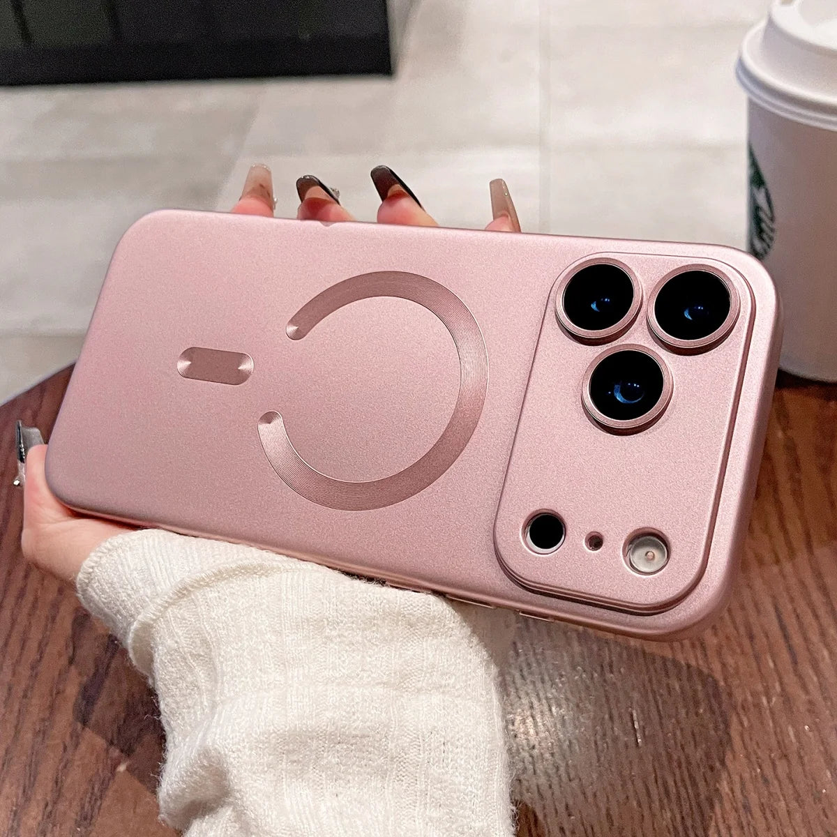 Apple iPhone - Metallic MagSafe Soft Case With Lens Protector