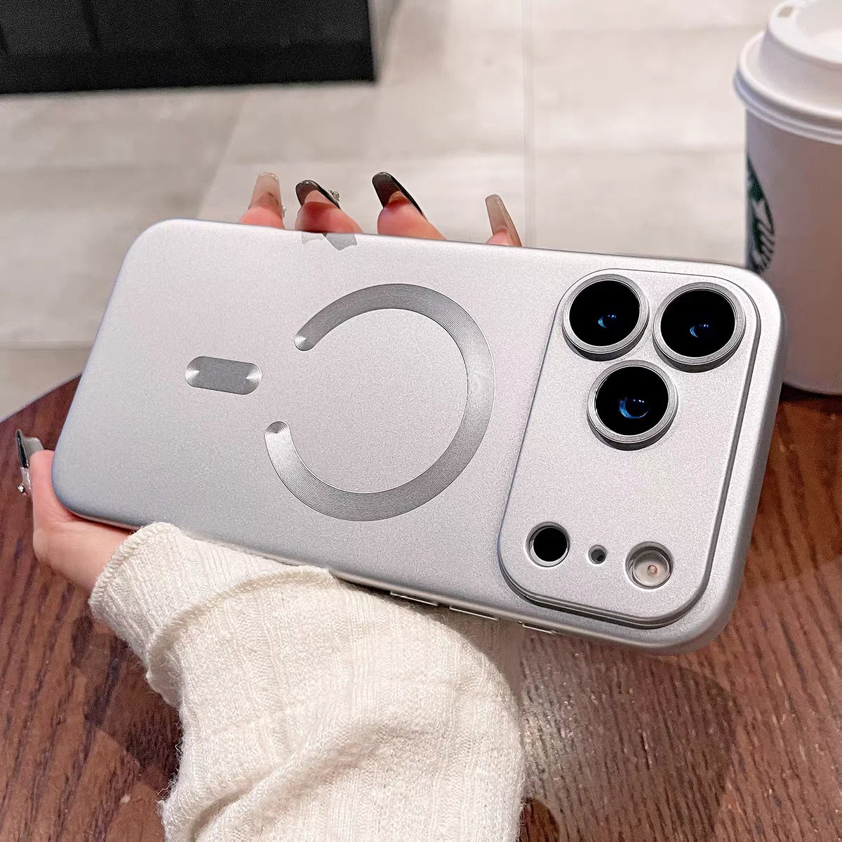 Apple iPhone - Metallic MagSafe Soft Case With Lens Protector