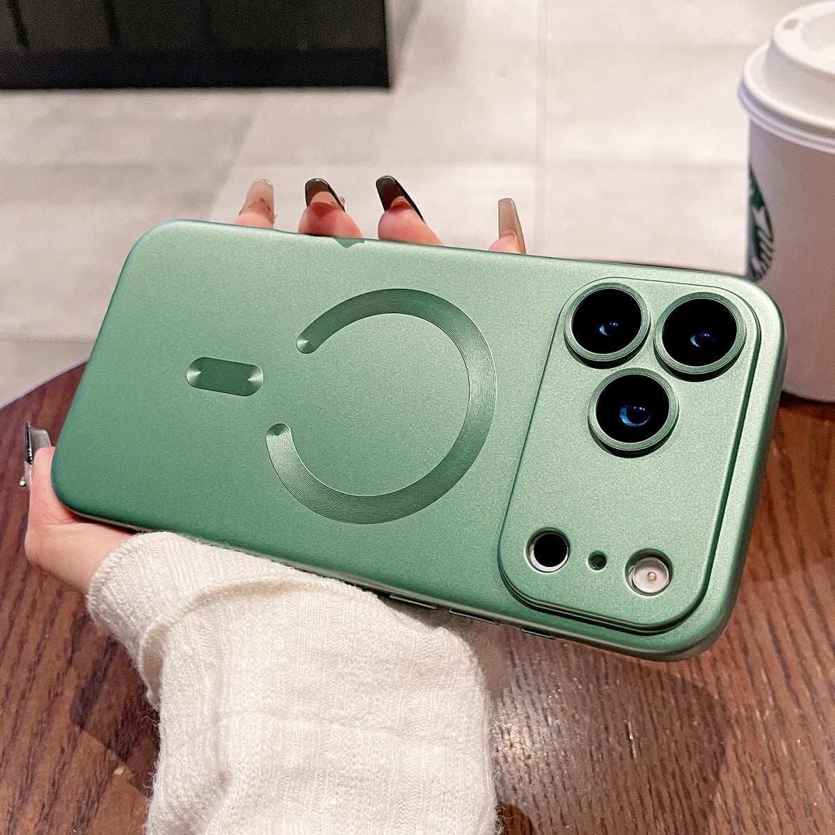 Apple iPhone - Metallic MagSafe Soft Case With Lens Protector