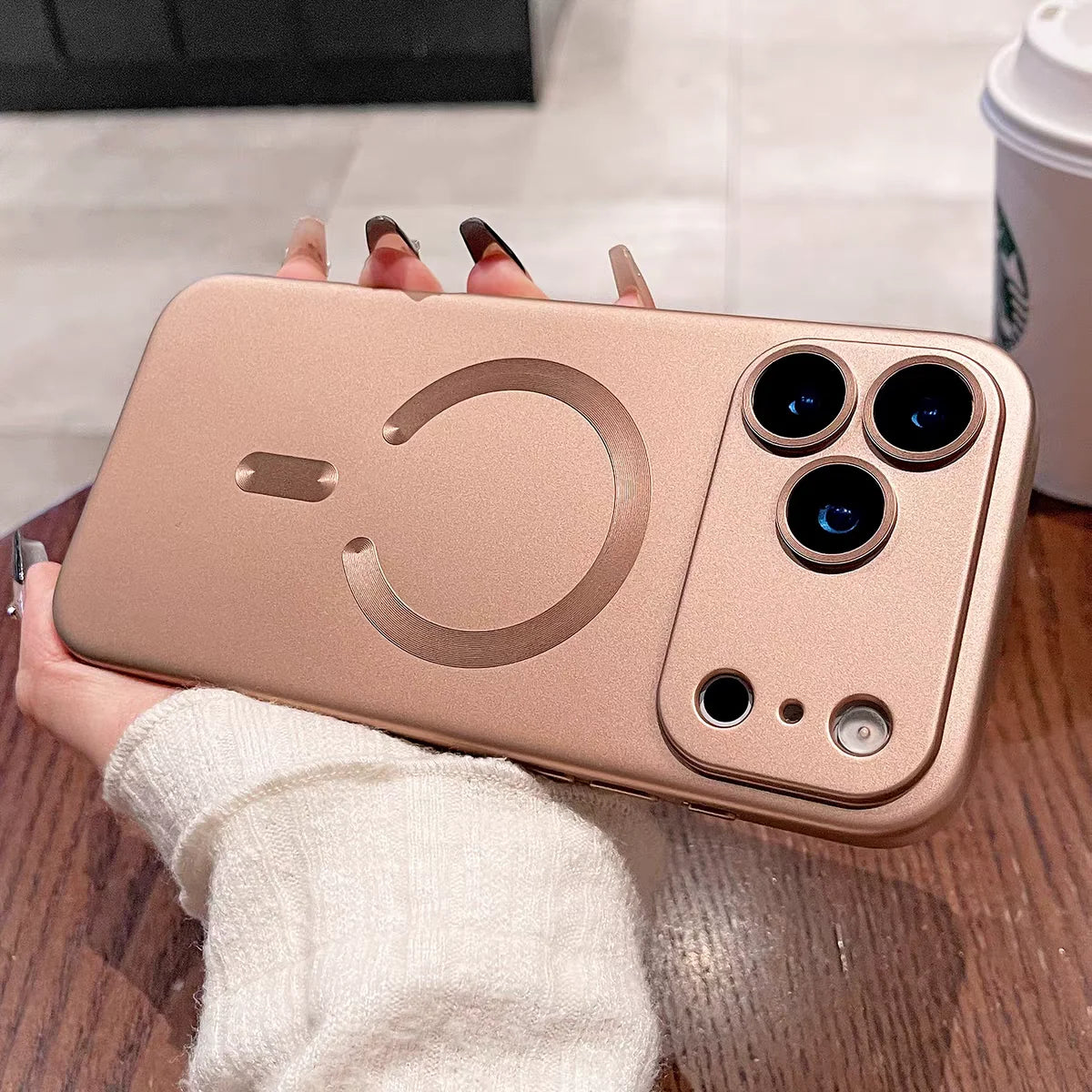 Apple iPhone - Metallic MagSafe Soft Case With Lens Protector