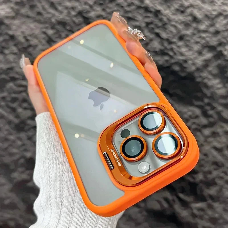 Apple iPhone - Premium Clear Lens Case With Ring Stand