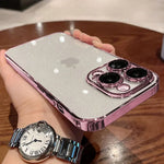 Apple iPhone - Premium Glitter Clear Electroplated Case