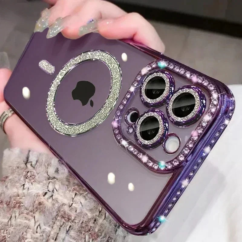 Apple iPhone - Premium Glitter Crystal MagSafe Case