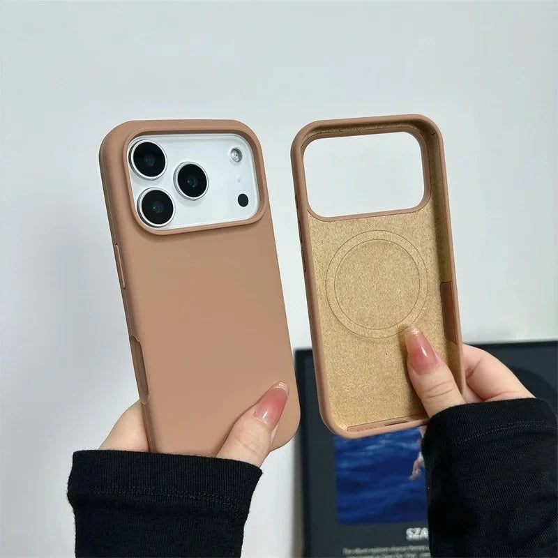 Apple iPhone - Premium Magnetic Liquid Silicone Case