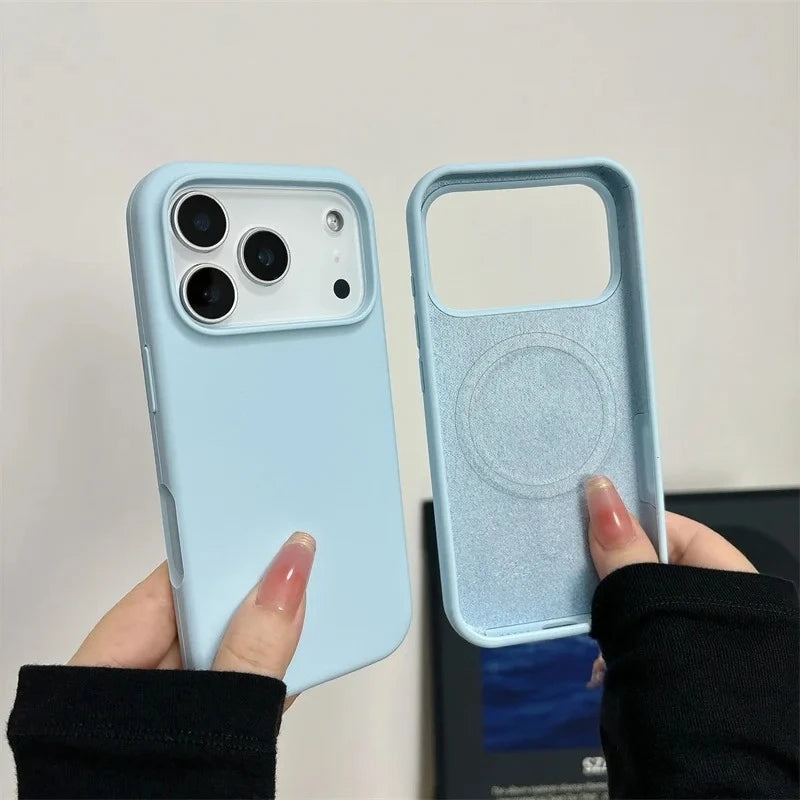 Apple iPhone - Premium Magnetic Liquid Silicone Case