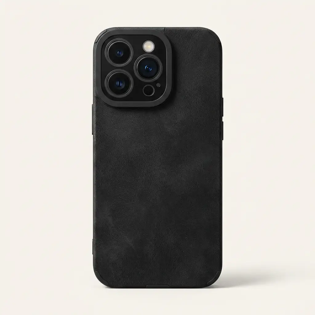 Apple iPhone - Premium Matte Leather Silicone Case by Mobile Supplies Online