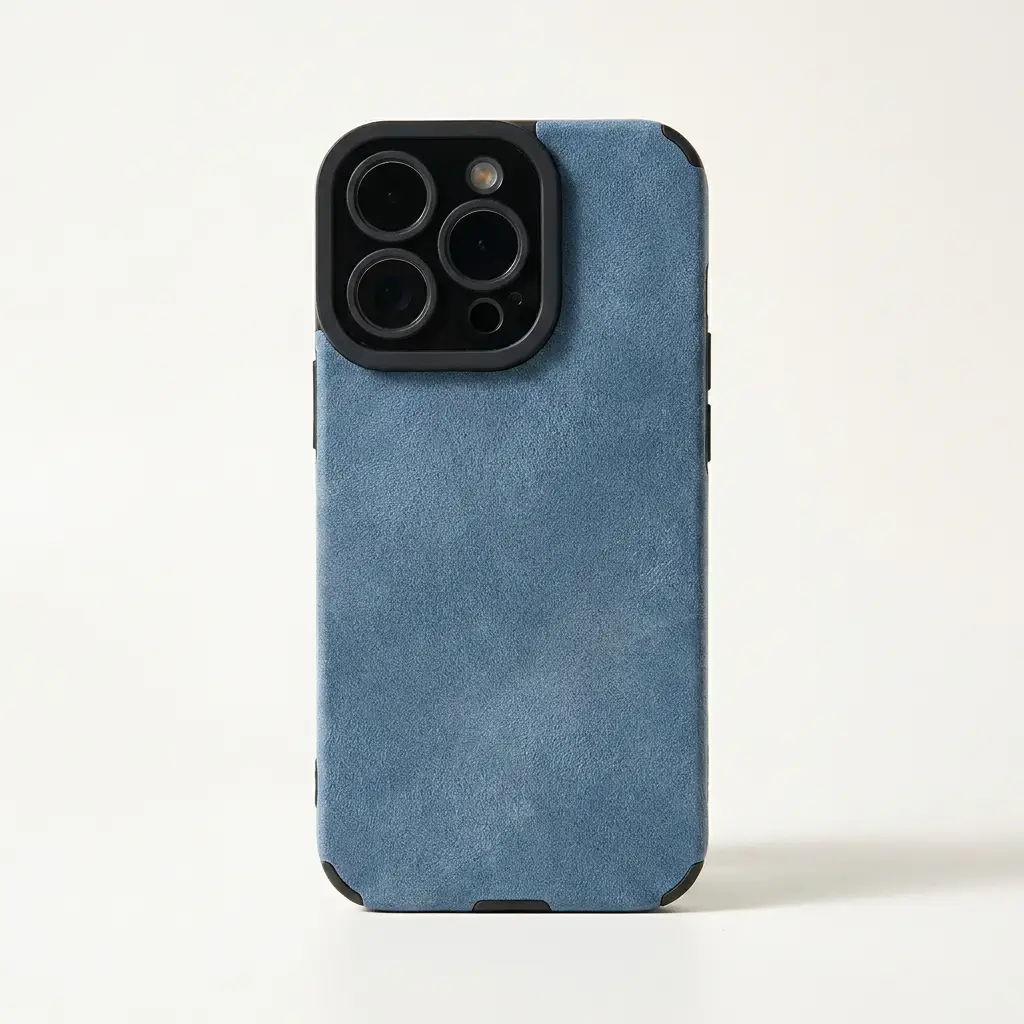 Apple iPhone - Premium Matte Leather Silicone Case by Mobile Supplies Online