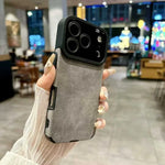 Apple iPhone - Premium Matte Leather Silicone Case