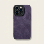 Apple iPhone - Premium Matte Leather Silicone Case by Mobile Supplies Online