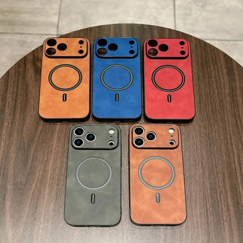 Apple iPhone - Retro Matte Leather MagSafe Case