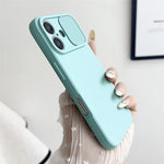Apple iPhone - Soft Silicone Case With Sliding Lens Protector