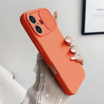 Apple iPhone - Soft Silicone Case With Sliding Lens Protector
