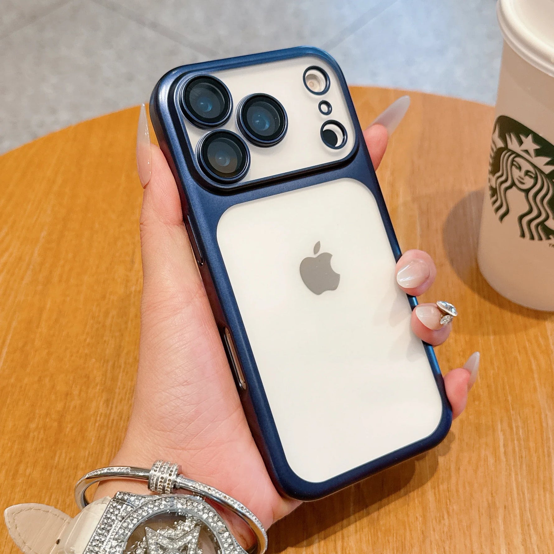 Apple iPhone - Transparent Matte Shockproof Case