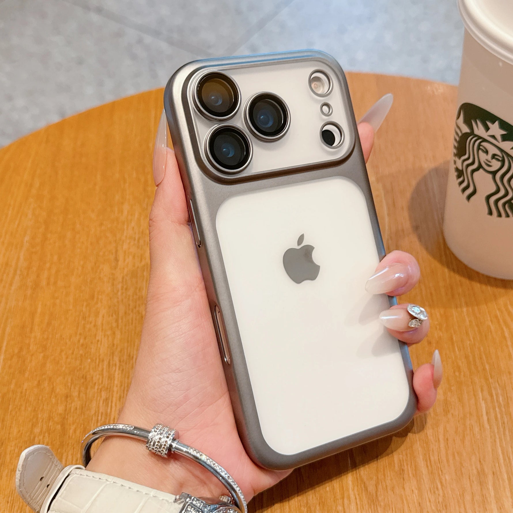Apple iPhone - Transparent Matte Shockproof Case
