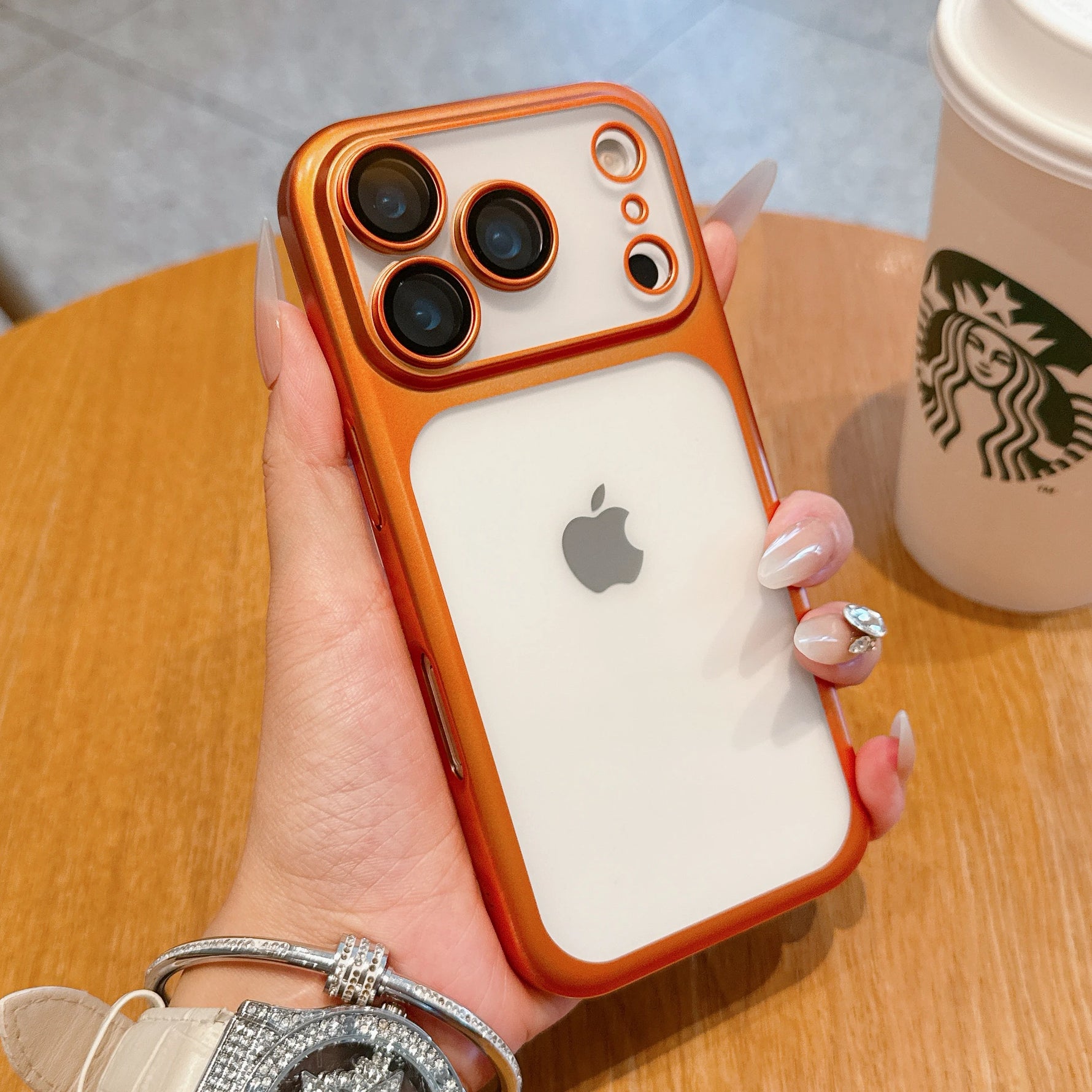 Apple iPhone - Transparent Matte Shockproof Case