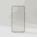 Apple iPhone - Ultra Thin case with a translucent frosted matte finish, slim dark edging, and raised camera cutouts