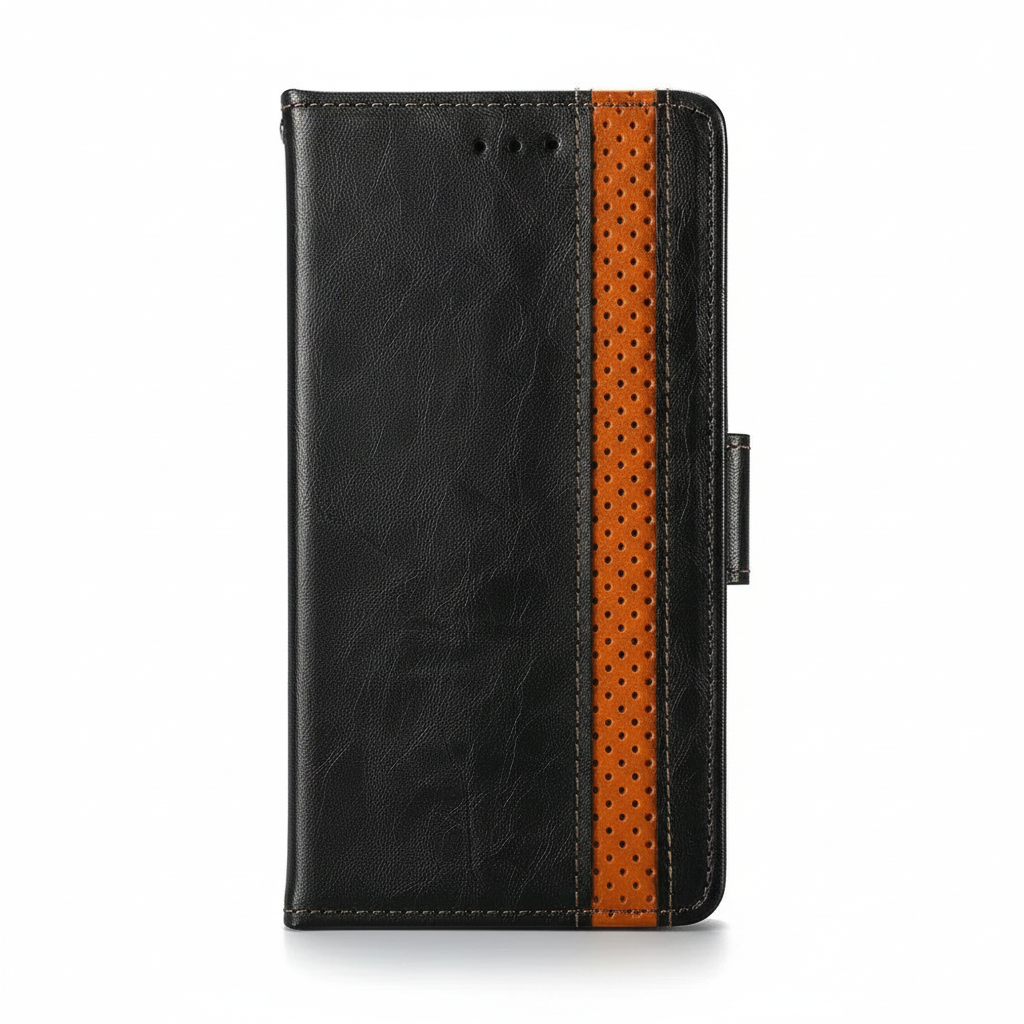 Samsung Galaxy - Leather Look Flip Wallet Case by Mobile Supplies Online
