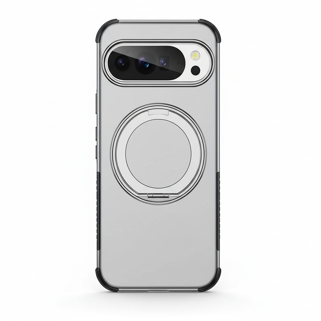 Google Pixel - Magnetic Rotating Stand Phone Bumper Case by Mobile Supplies Online