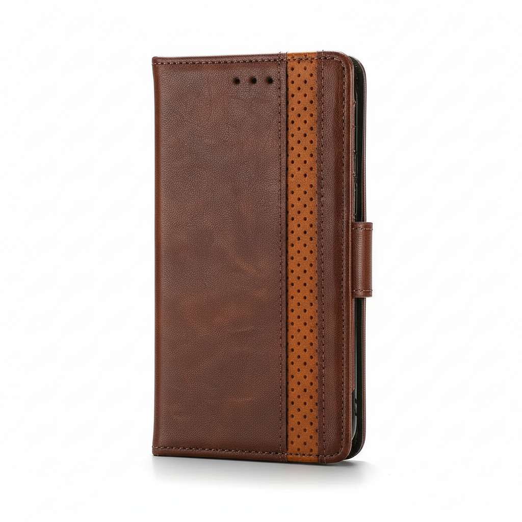 Samsung Galaxy - Leather Look Flip Wallet Case by Mobile Supplies Online
