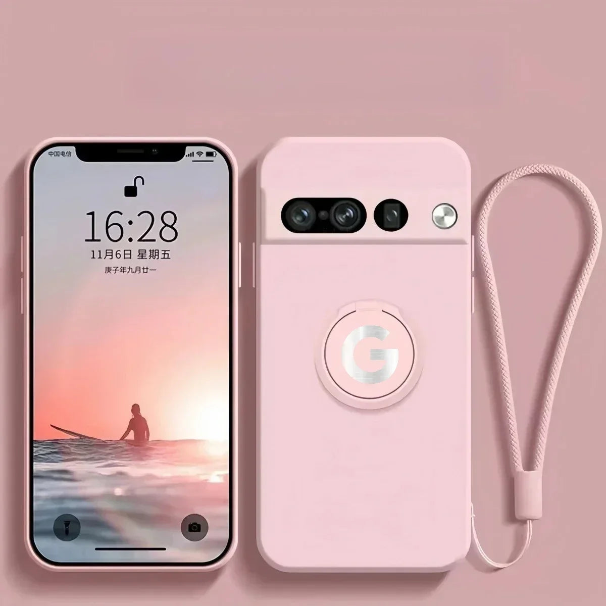 Google Pixel - Durable Liquid Logo Silicone Case