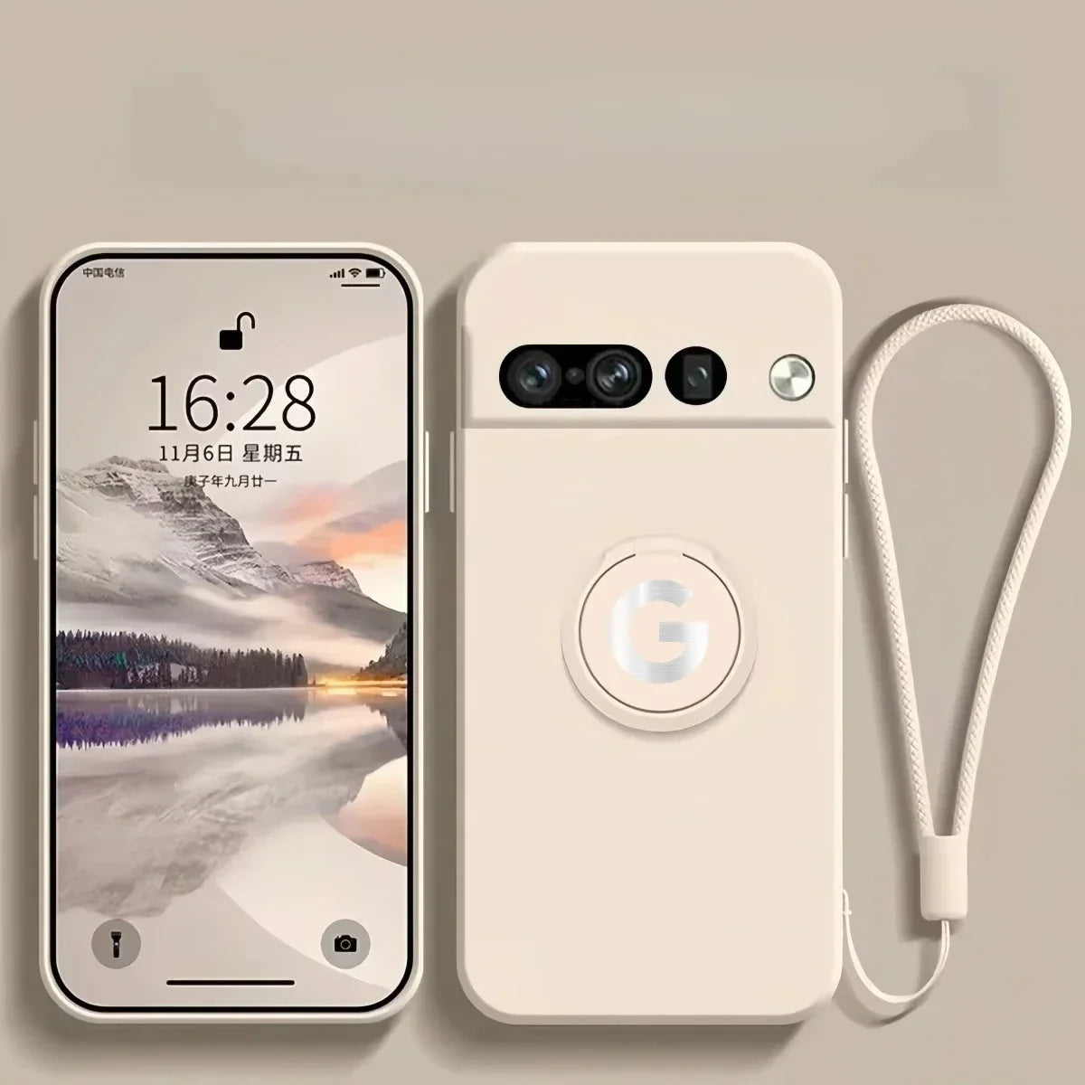 Google Pixel - Durable Liquid Logo Silicone Case