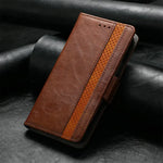 Google Pixel - Luxury Magnetic Vegan Leather Flip Wallet Case